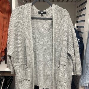 Wilfred Light Gray Knit Cardigan